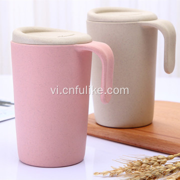 Eco Thân thiện đầy màu sắc rơm rơm Mug Bán buôn